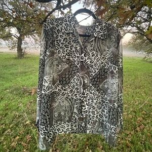 White tiger button up